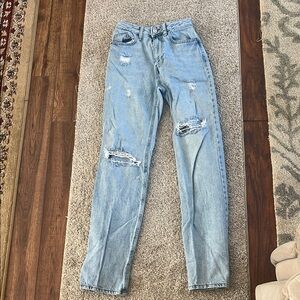 PacSun High Rise Blue Distressed Jeans